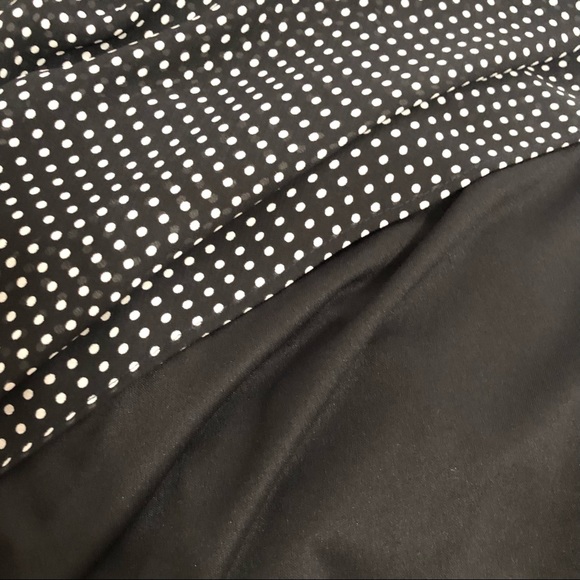 MSK Black Polka Dot Draped Neck Blouse - Picture 8 of 9